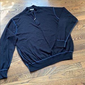 Peter Millar 1/4 zip sweater, large